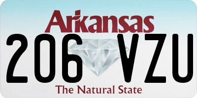 AR license plate 206VZU