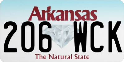 AR license plate 206WCK