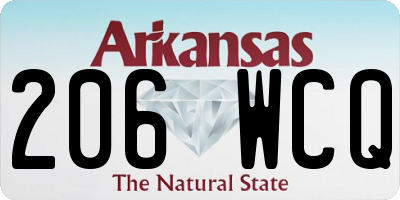 AR license plate 206WCQ