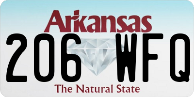 AR license plate 206WFQ