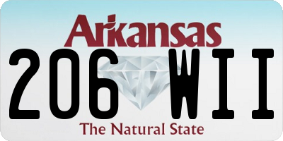 AR license plate 206WII
