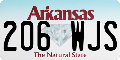 AR license plate 206WJS
