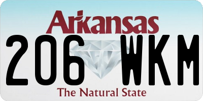 AR license plate 206WKM