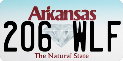 AR license plate 206WLF