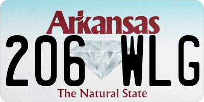 AR license plate 206WLG