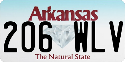 AR license plate 206WLV