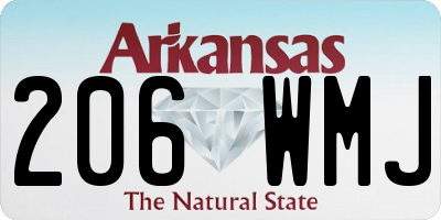 AR license plate 206WMJ