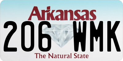 AR license plate 206WMK