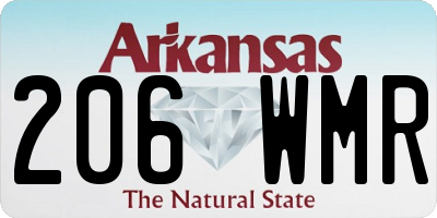 AR license plate 206WMR
