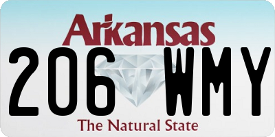 AR license plate 206WMY