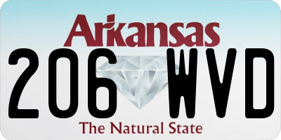 AR license plate 206WVD
