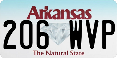 AR license plate 206WVP