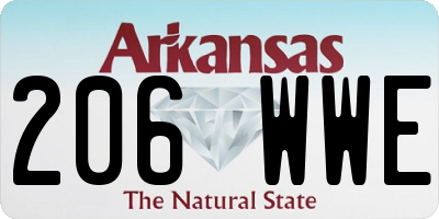 AR license plate 206WWE