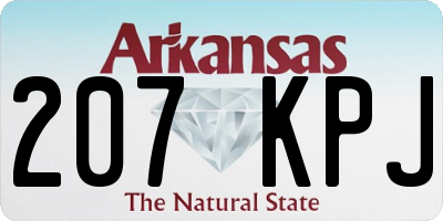 AR license plate 207KPJ