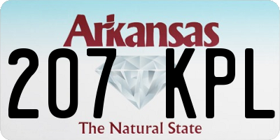 AR license plate 207KPL