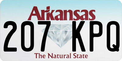 AR license plate 207KPQ