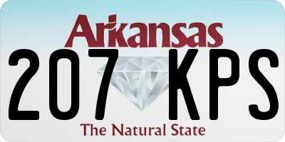 AR license plate 207KPS