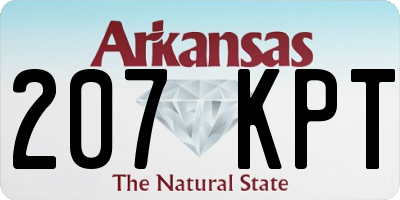 AR license plate 207KPT