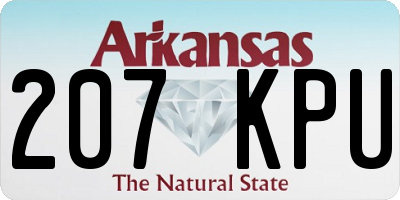 AR license plate 207KPU