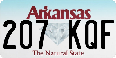 AR license plate 207KQF