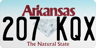 AR license plate 207KQX