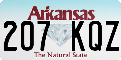 AR license plate 207KQZ