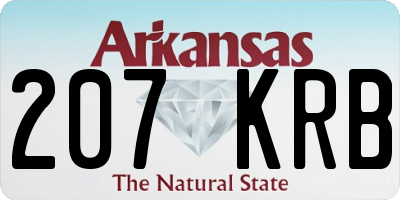 AR license plate 207KRB
