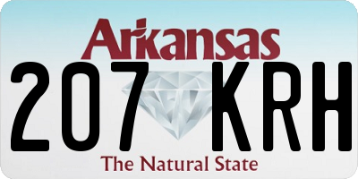 AR license plate 207KRH