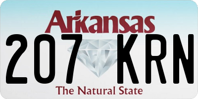 AR license plate 207KRN