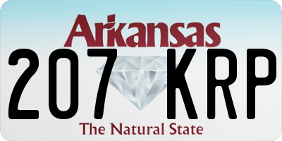 AR license plate 207KRP