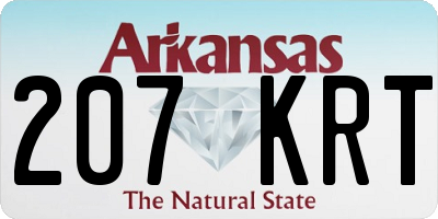 AR license plate 207KRT