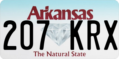 AR license plate 207KRX