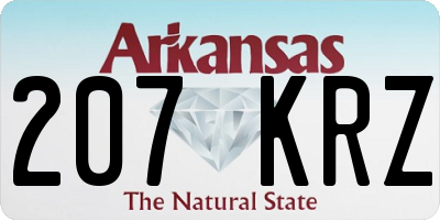 AR license plate 207KRZ