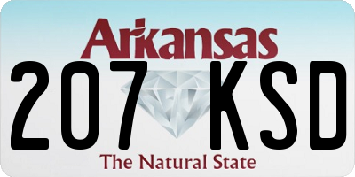 AR license plate 207KSD