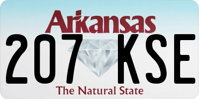 AR license plate 207KSE