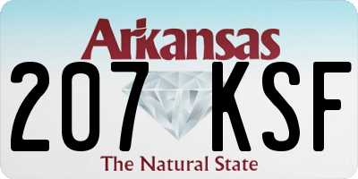 AR license plate 207KSF