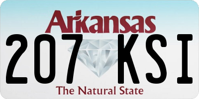 AR license plate 207KSI