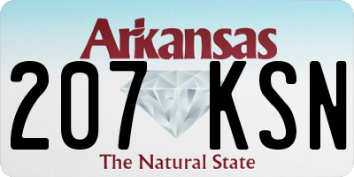 AR license plate 207KSN