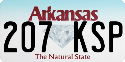 AR license plate 207KSP