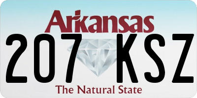 AR license plate 207KSZ