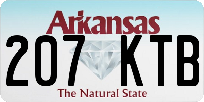 AR license plate 207KTB