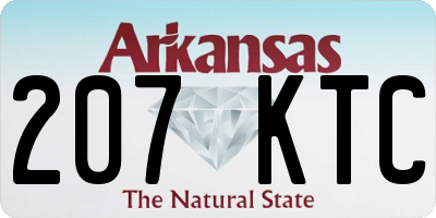AR license plate 207KTC