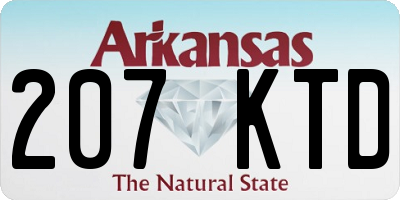 AR license plate 207KTD