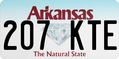 AR license plate 207KTE