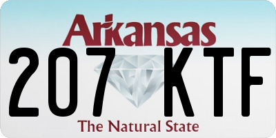 AR license plate 207KTF