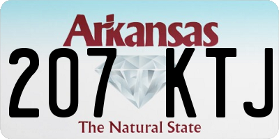AR license plate 207KTJ
