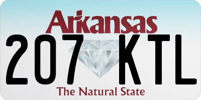 AR license plate 207KTL