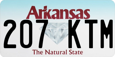 AR license plate 207KTM