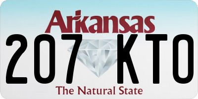 AR license plate 207KTO
