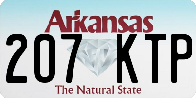AR license plate 207KTP